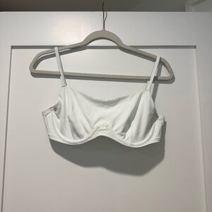 Women's White Underwire bikini top